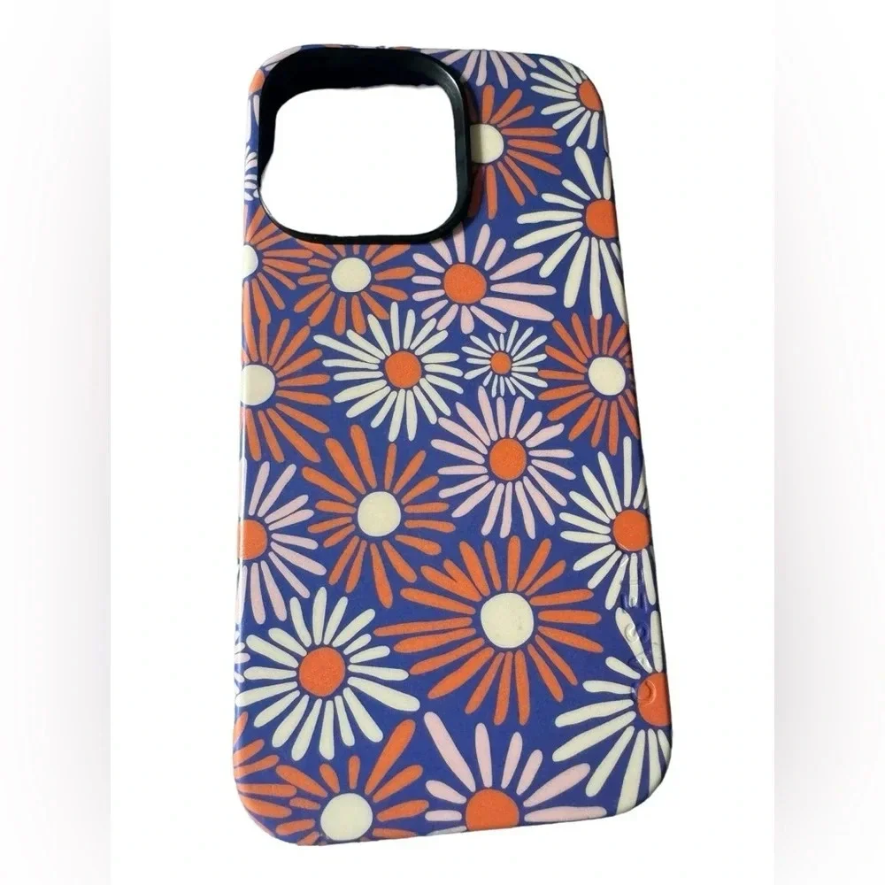 Casely Spring Forward Daisy Floral Case for iPhone 13 Pro blue flowers
